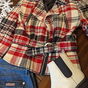 Super cute Express size small plaid wool jacket